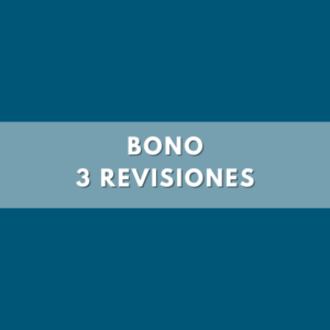 Bono tres revisiones nutrición y dietética